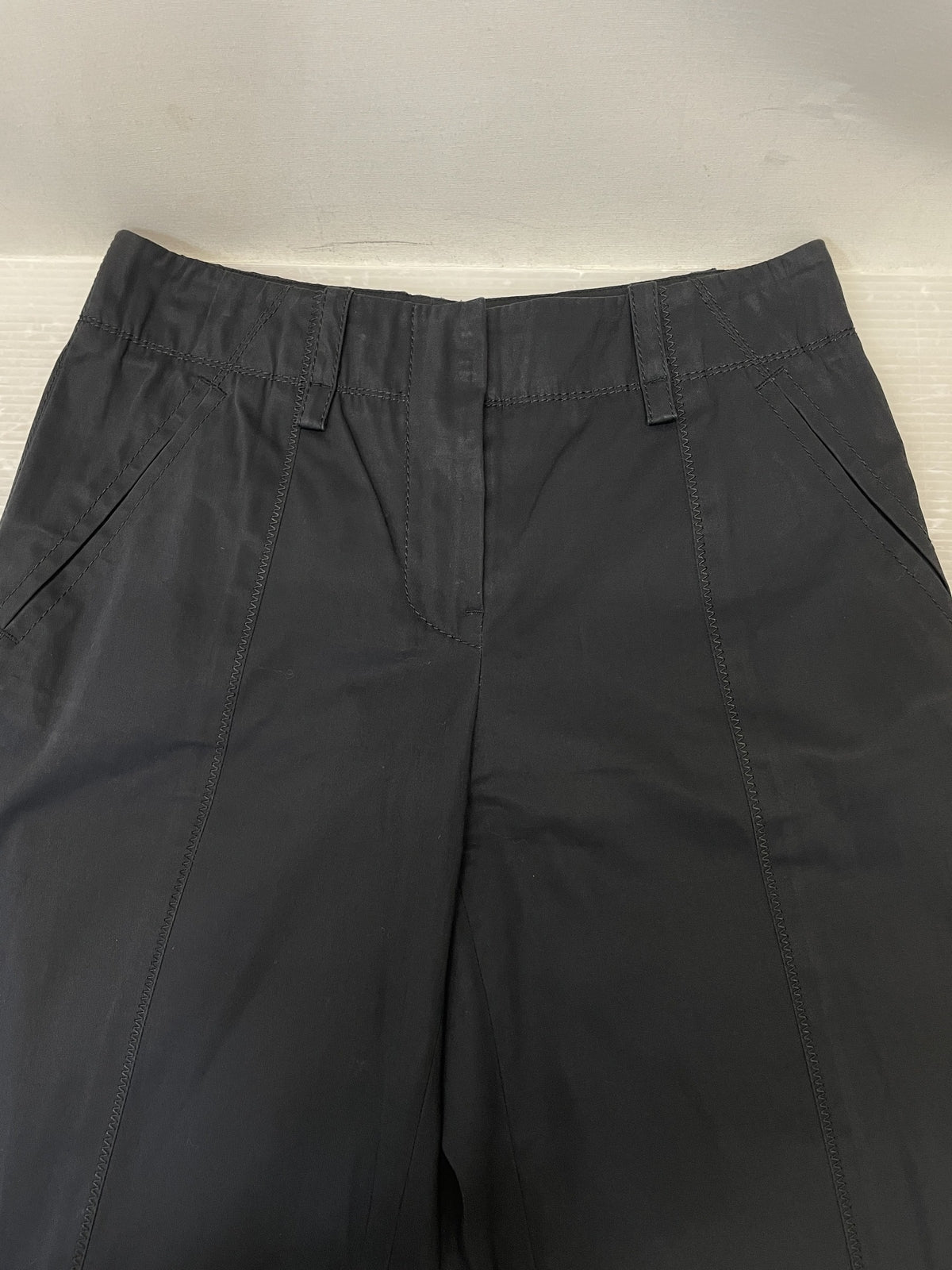 LOUIS VUITTON ステッチデザイン ワイドパンツ 36 黒