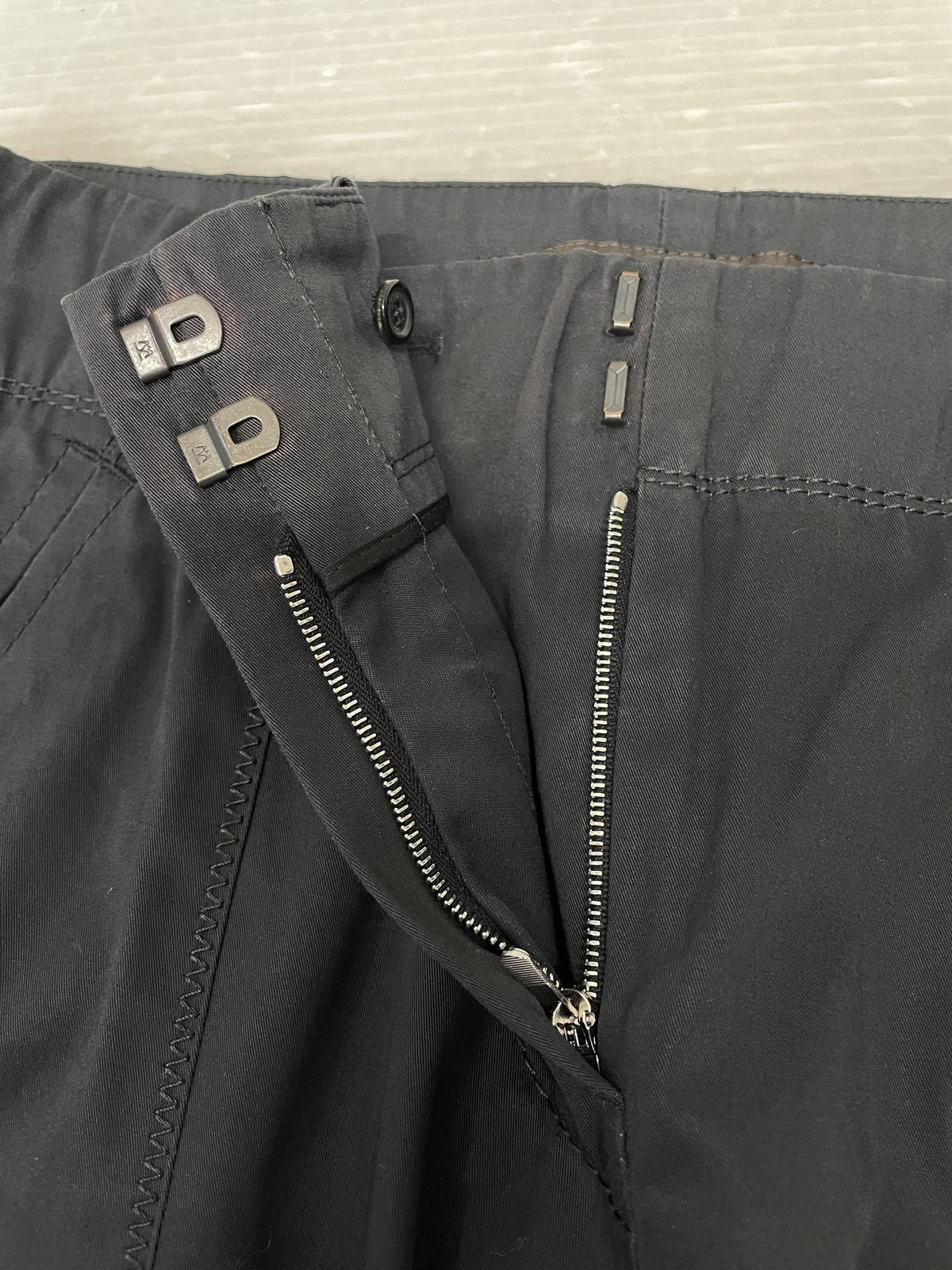 LOUIS VUITTON ステッチデザイン ワイドパンツ 36 黒