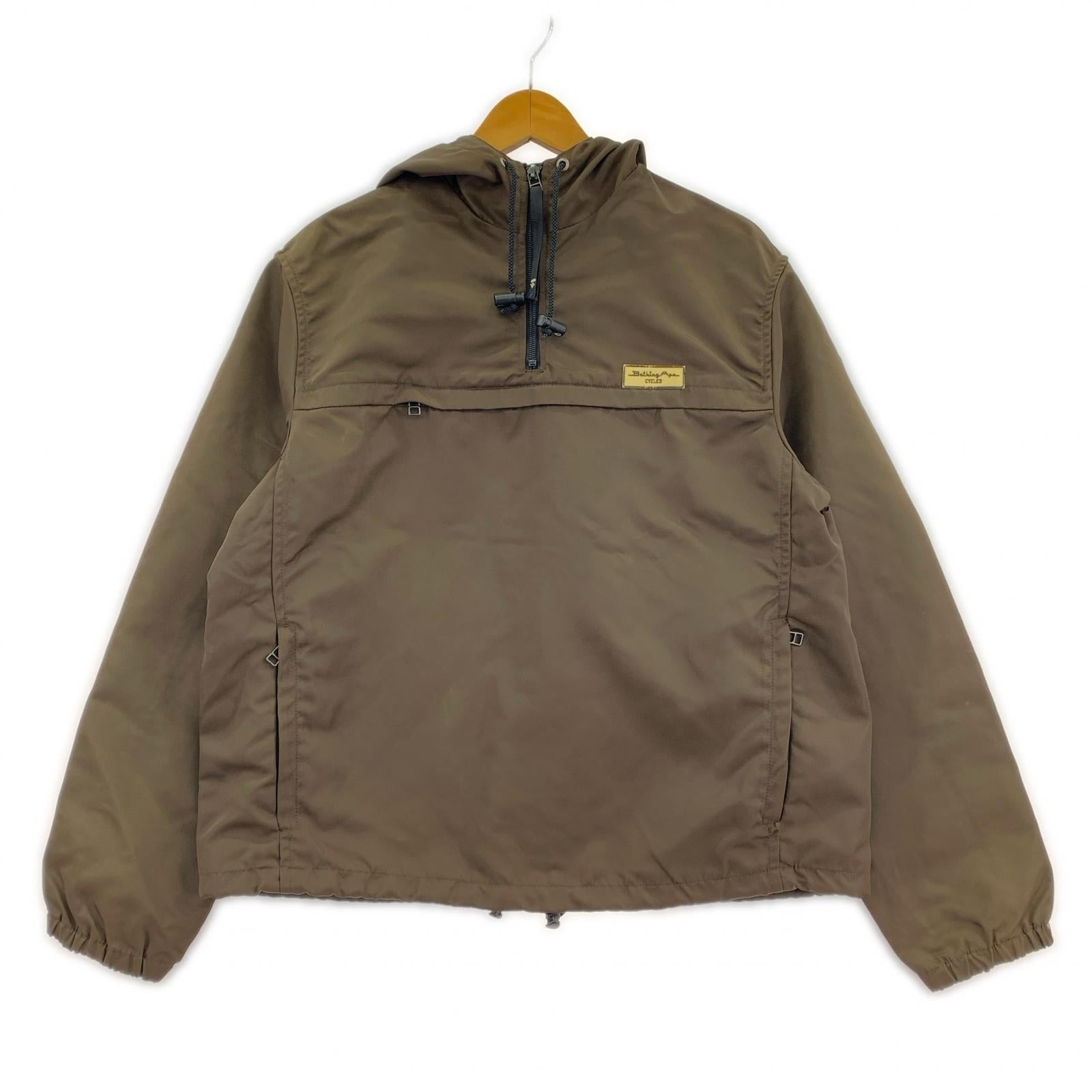 ジャケット A BATHING APE 90s~ CYCLESタグ アノラックパーカー M 茶 ブラウン
