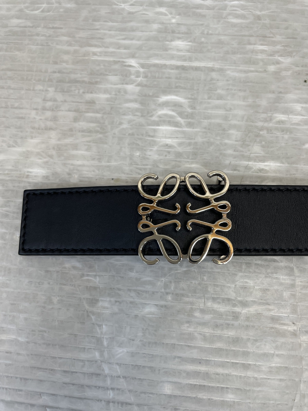 LOEWE アナグラムバックル レザーベルト 80/32