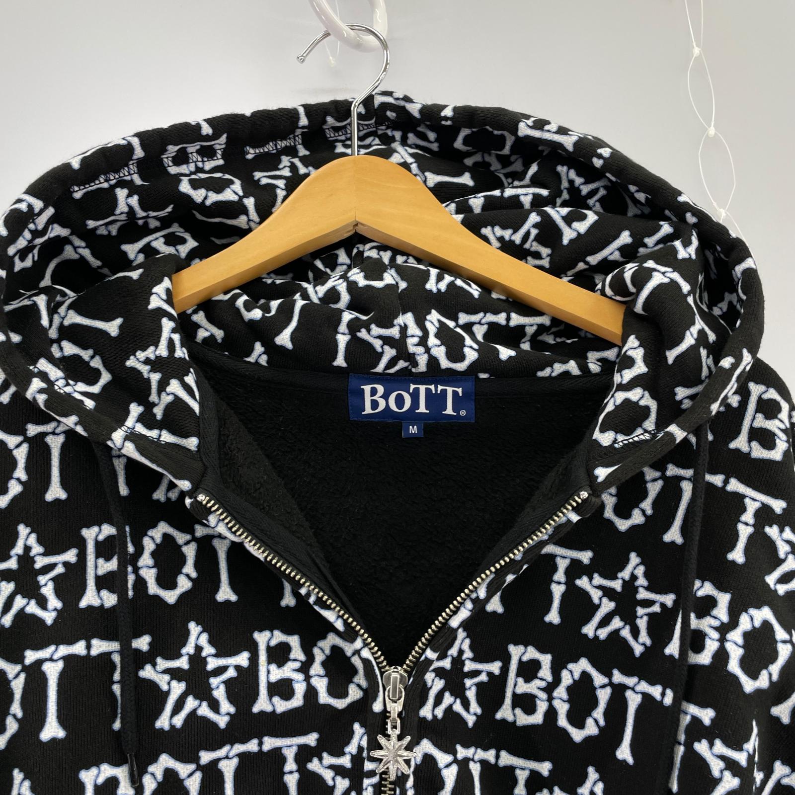 パーカー 23SS BONES DOUBLE ZIP HOODIE M M ブラック