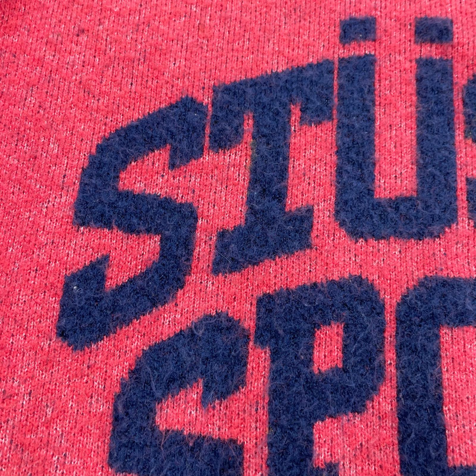 ニット STUSSY SPORT SWEATER RED L レッド