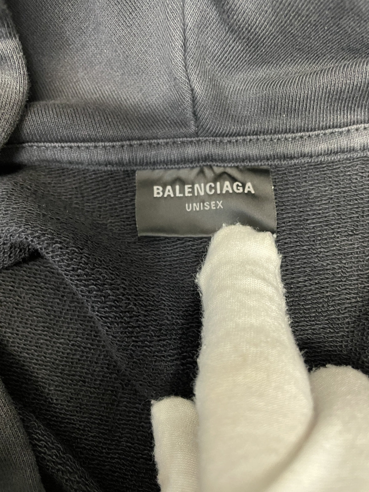 BALENCIAGA 22AW Large Fit New Sporty B Hoodie L ブラック