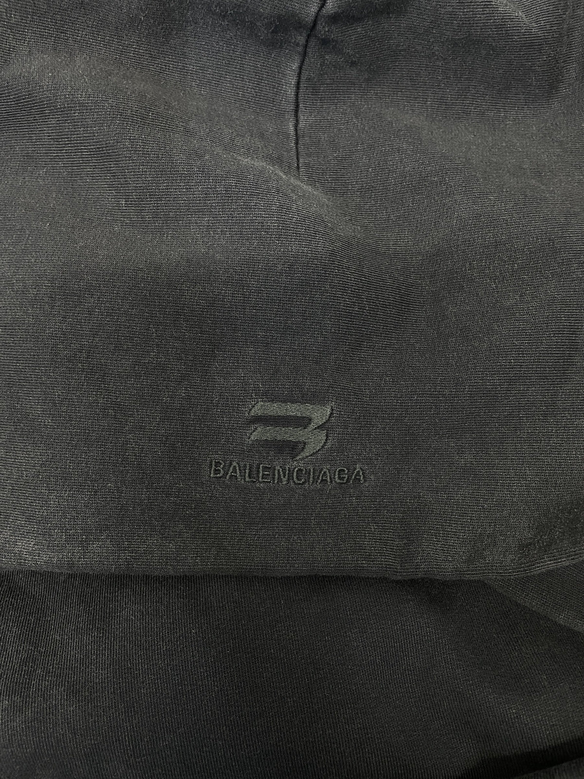 BALENCIAGA 22AW Large Fit New Sporty B Hoodie L ブラック