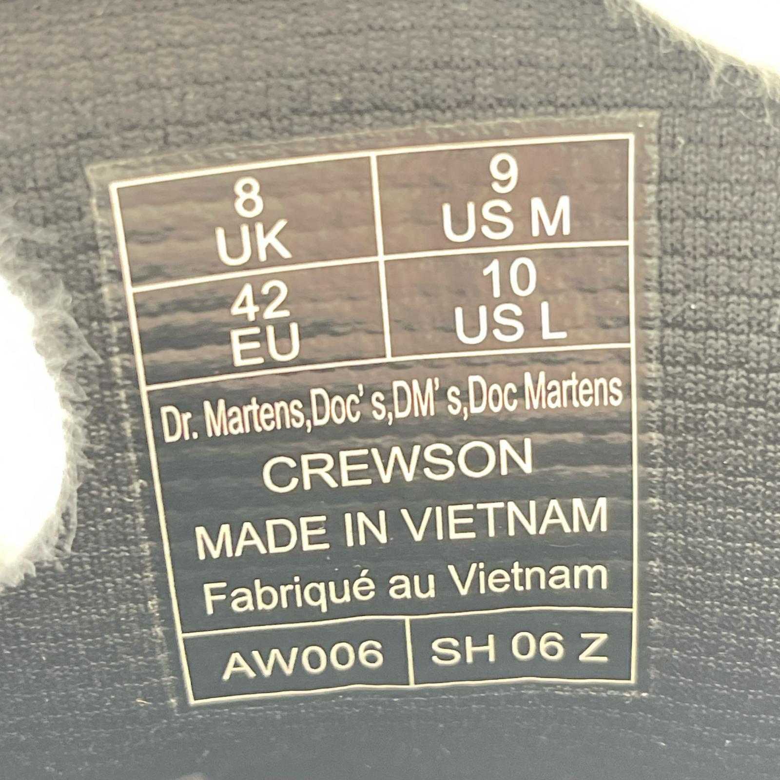 ブーツ Dr.martens CREWSON 8ホールブーツ UK8 ブラウン