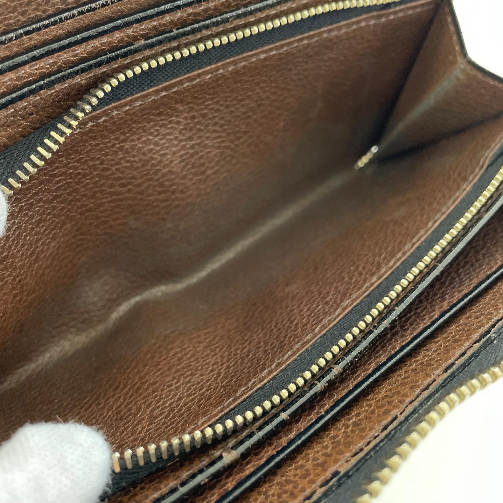 長財布 ラウンドジップレザーロングウォレット ブラック
