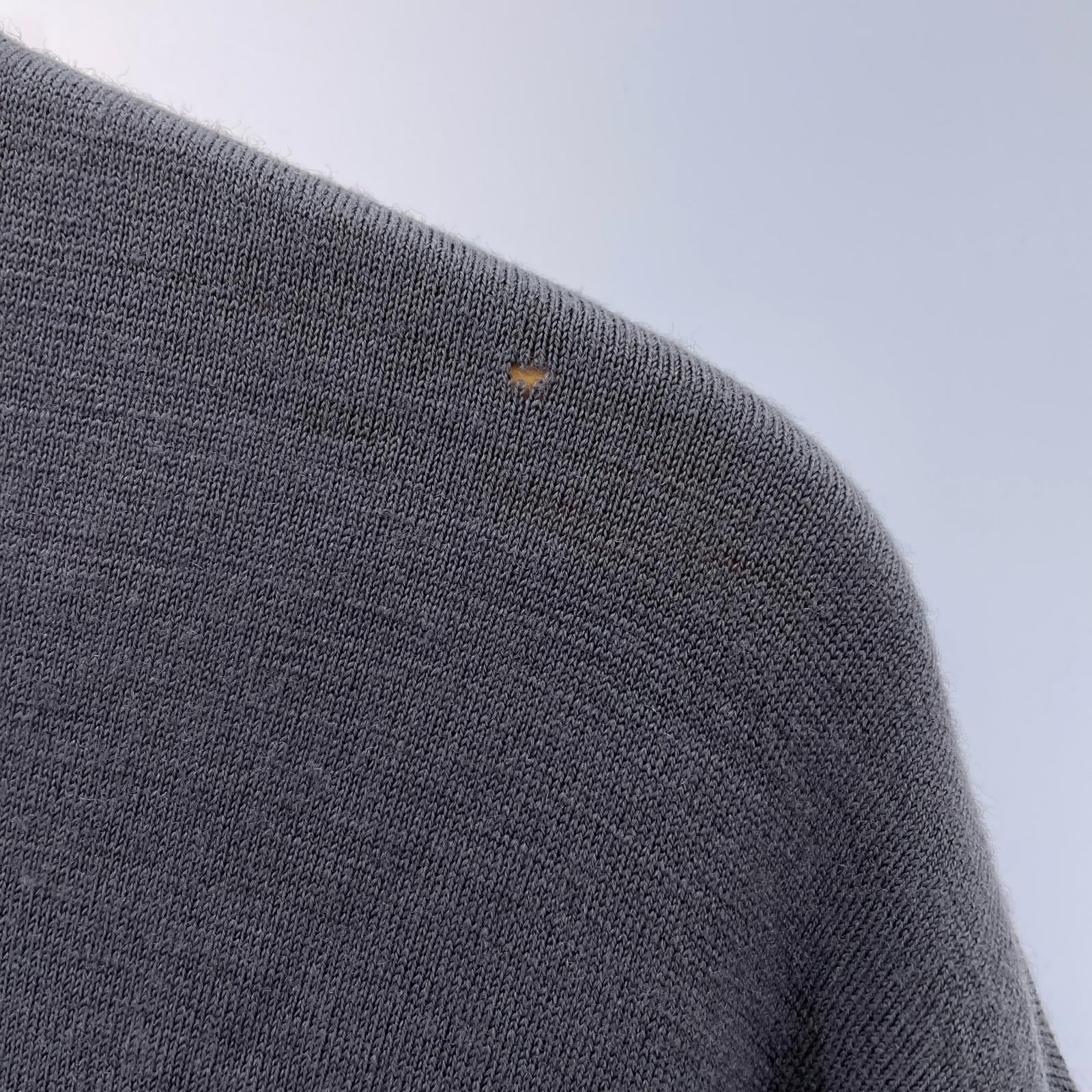 ニット HOMME PLUS EVER GREEN ウールカットソー グレー M グレー