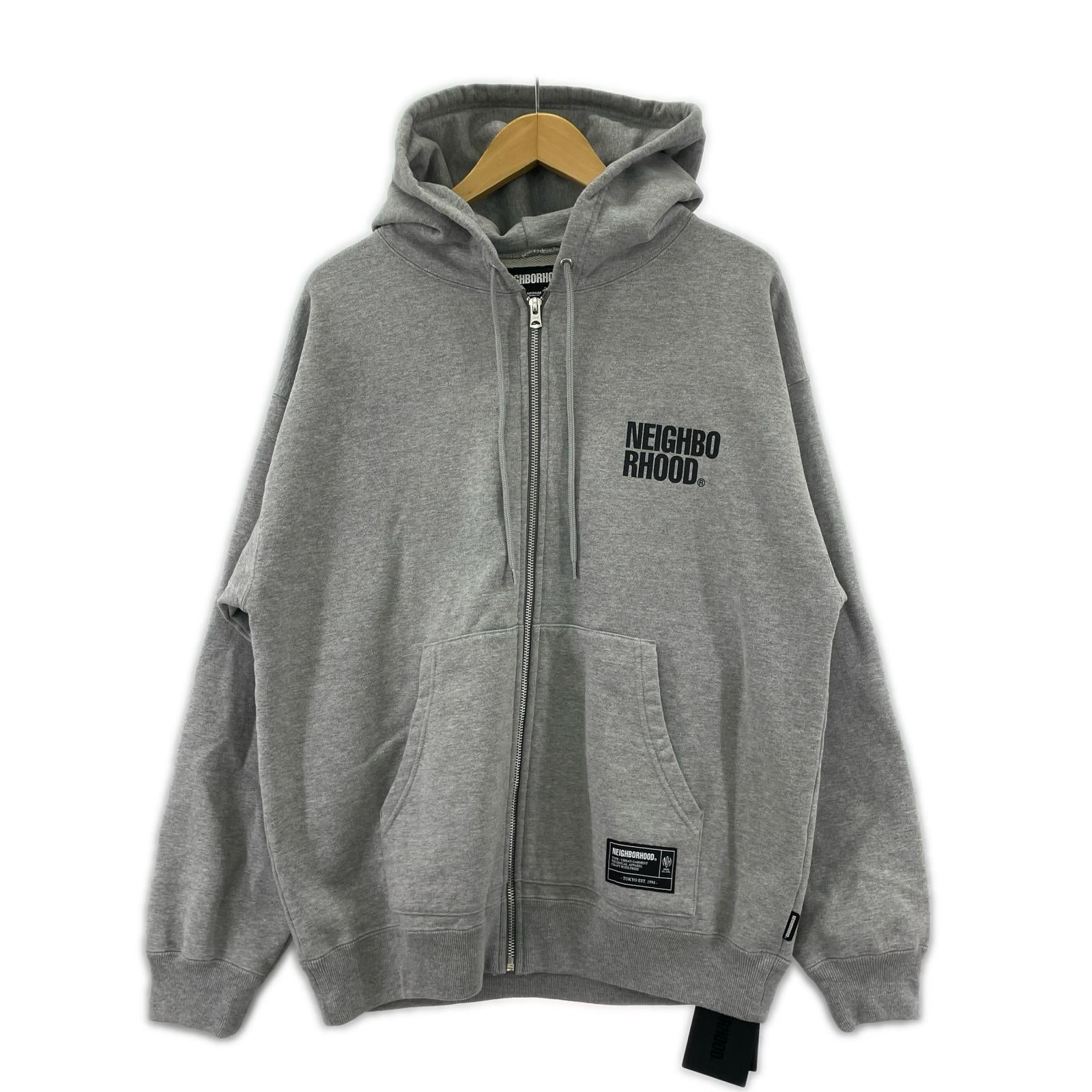 パーカー CLASSIC SWEAT ZIP HOODIE LS グレー M M グレー