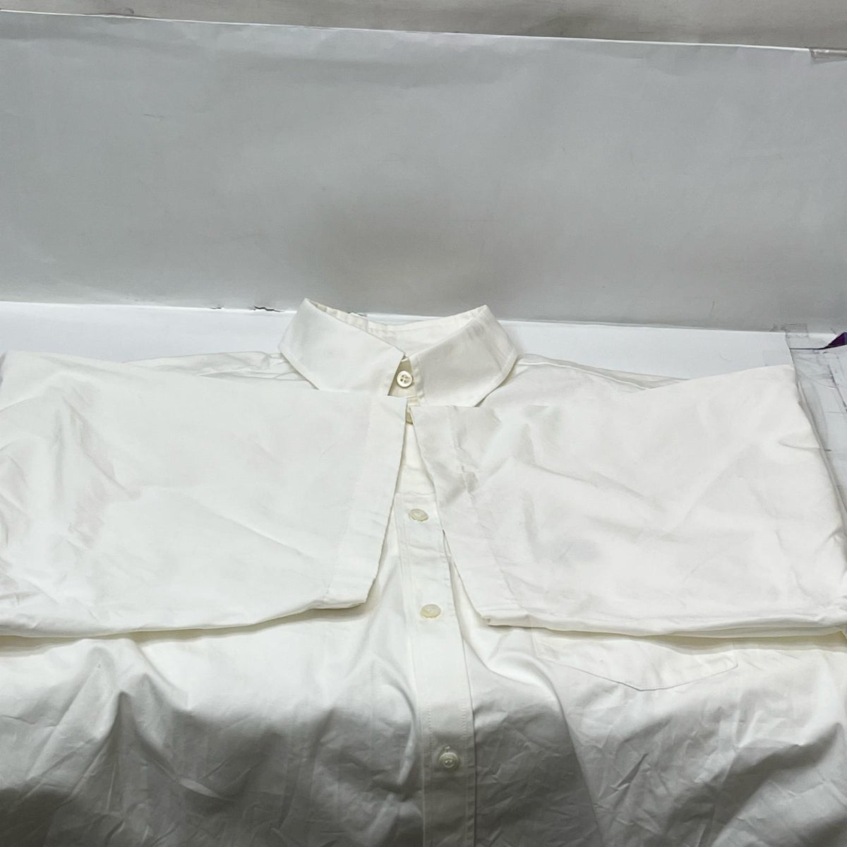 Balenciaga/半袖ｼｬﾂ/白/39/半袖ビッグシルエットコットンシャツ 39 622260 TIM39