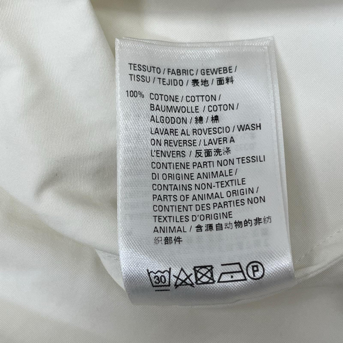 Balenciaga/半袖ｼｬﾂ/白/39/半袖ビッグシルエットコットンシャツ 39 622260 TIM39