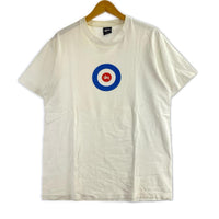 半袖Ｔシャツ OLD STUSSY 90s 紺タグ ターゲットマーク Tシャツ M ホワイト