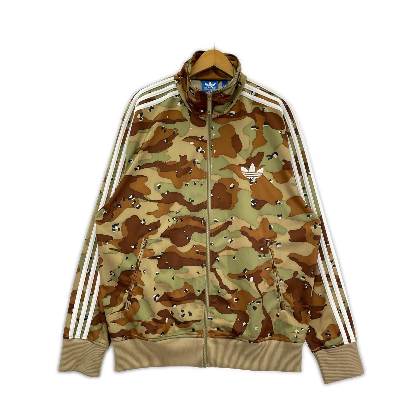 ジャケット トラックジャケット 1st camo トレフォイル (L) ブラウン