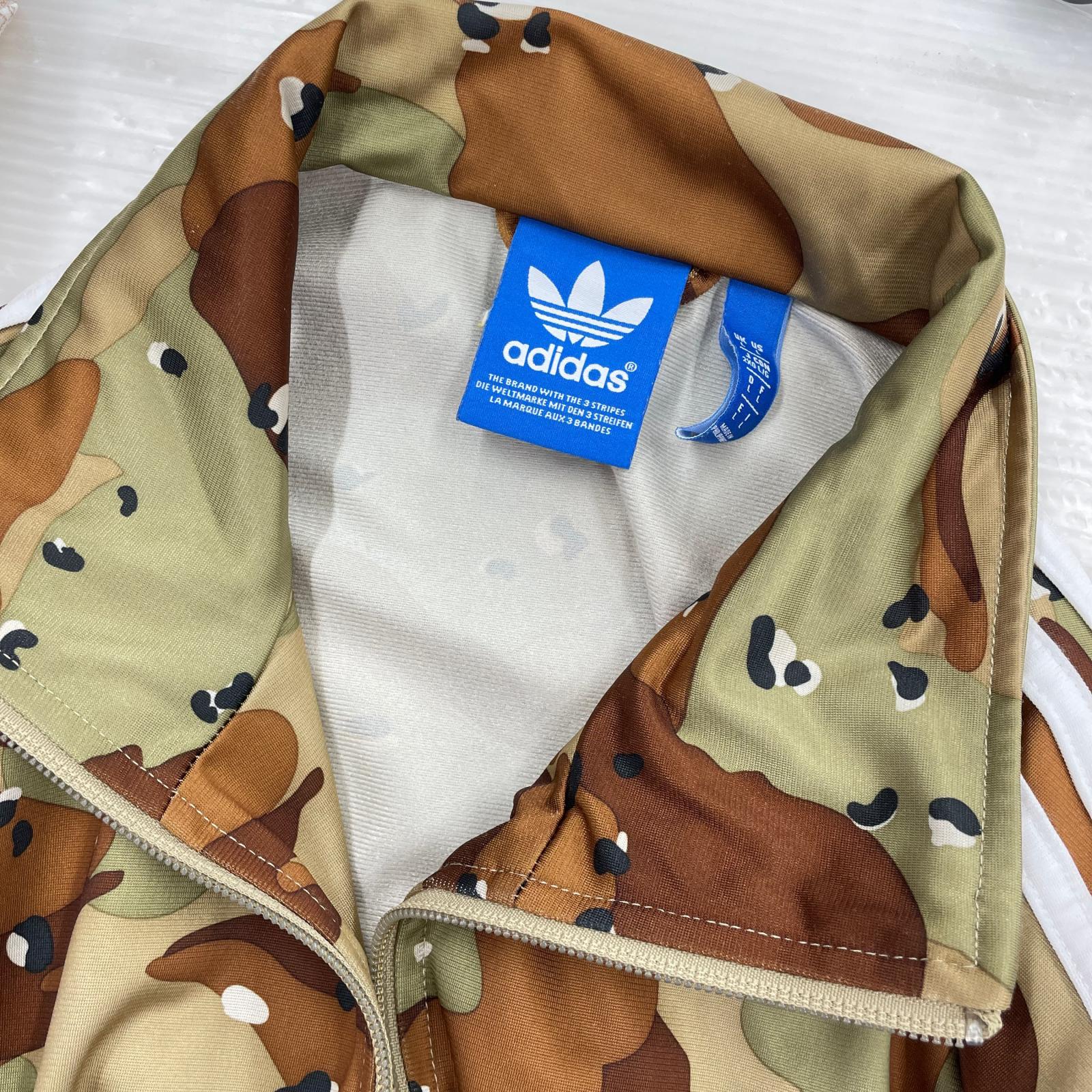 ジャケット トラックジャケット 1st camo トレフォイル (L) ブラウン