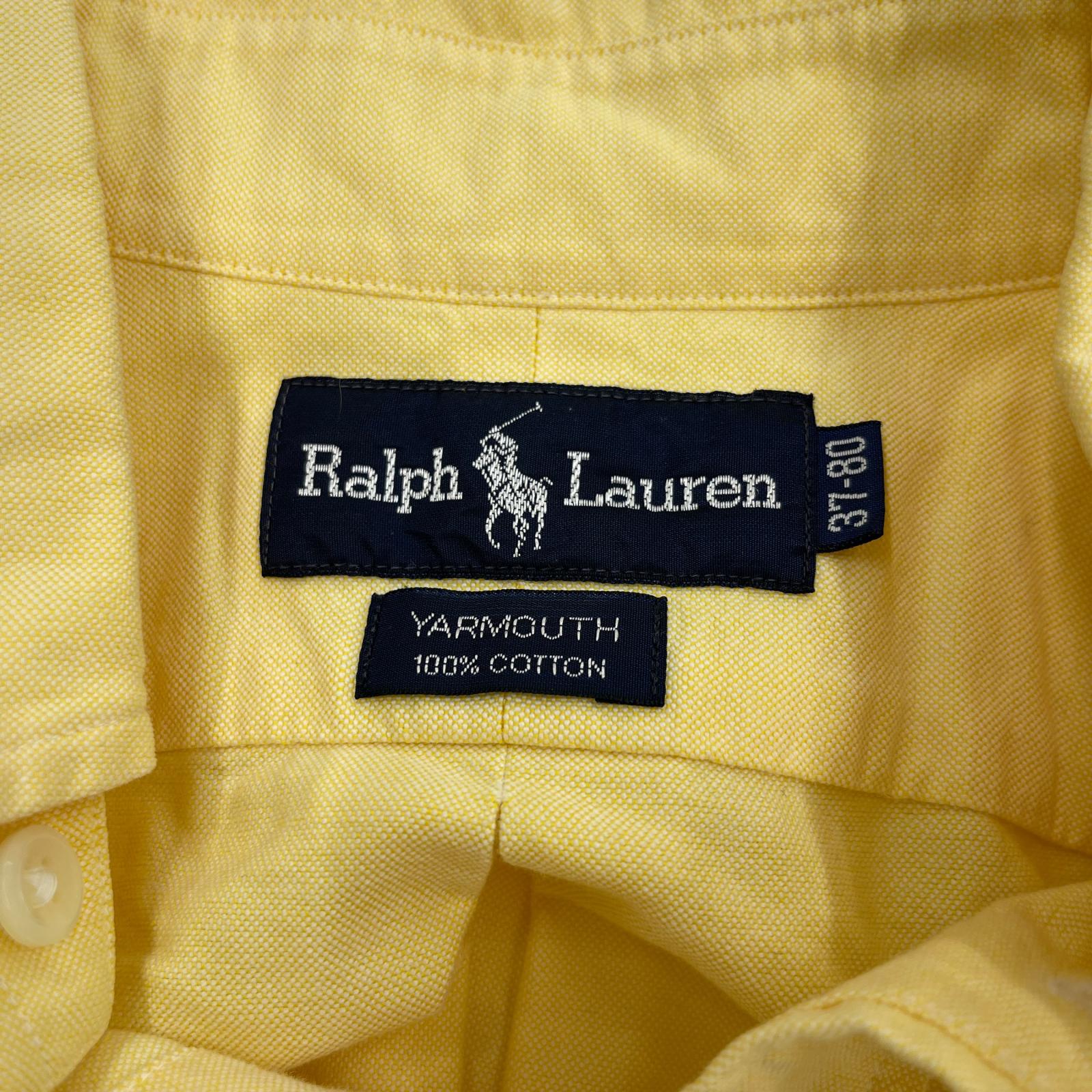 長袖シャツ ボタンダウン YL/ワンポイント
