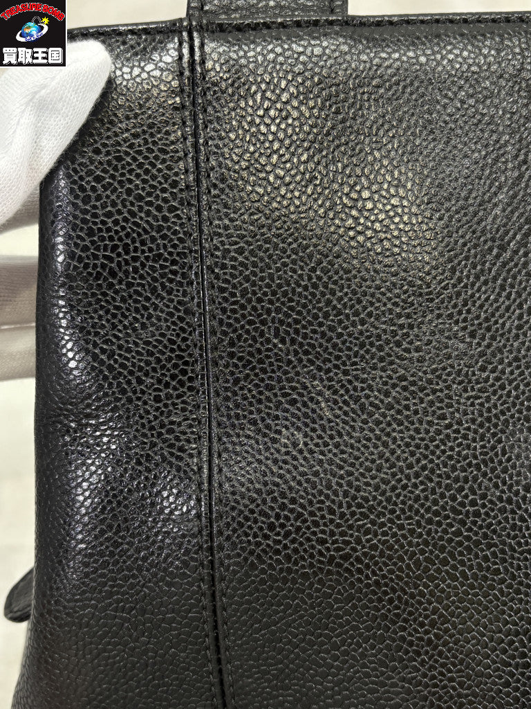 CHANEL キャビアスキン トートバッグ