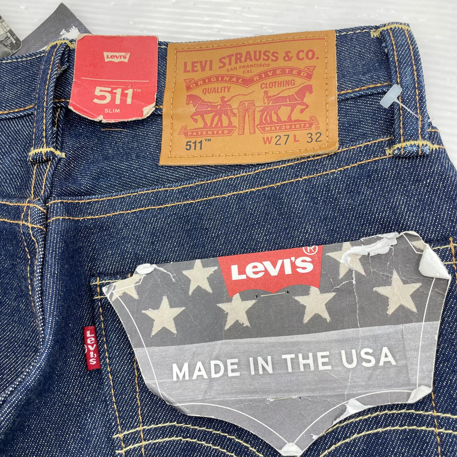 デニムパンツ USA製 511 140周年モデル デニムパンツ 5115刻印 W28