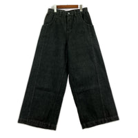 デニムパンツ simple project ワイド ブラック (M) M ブラック
