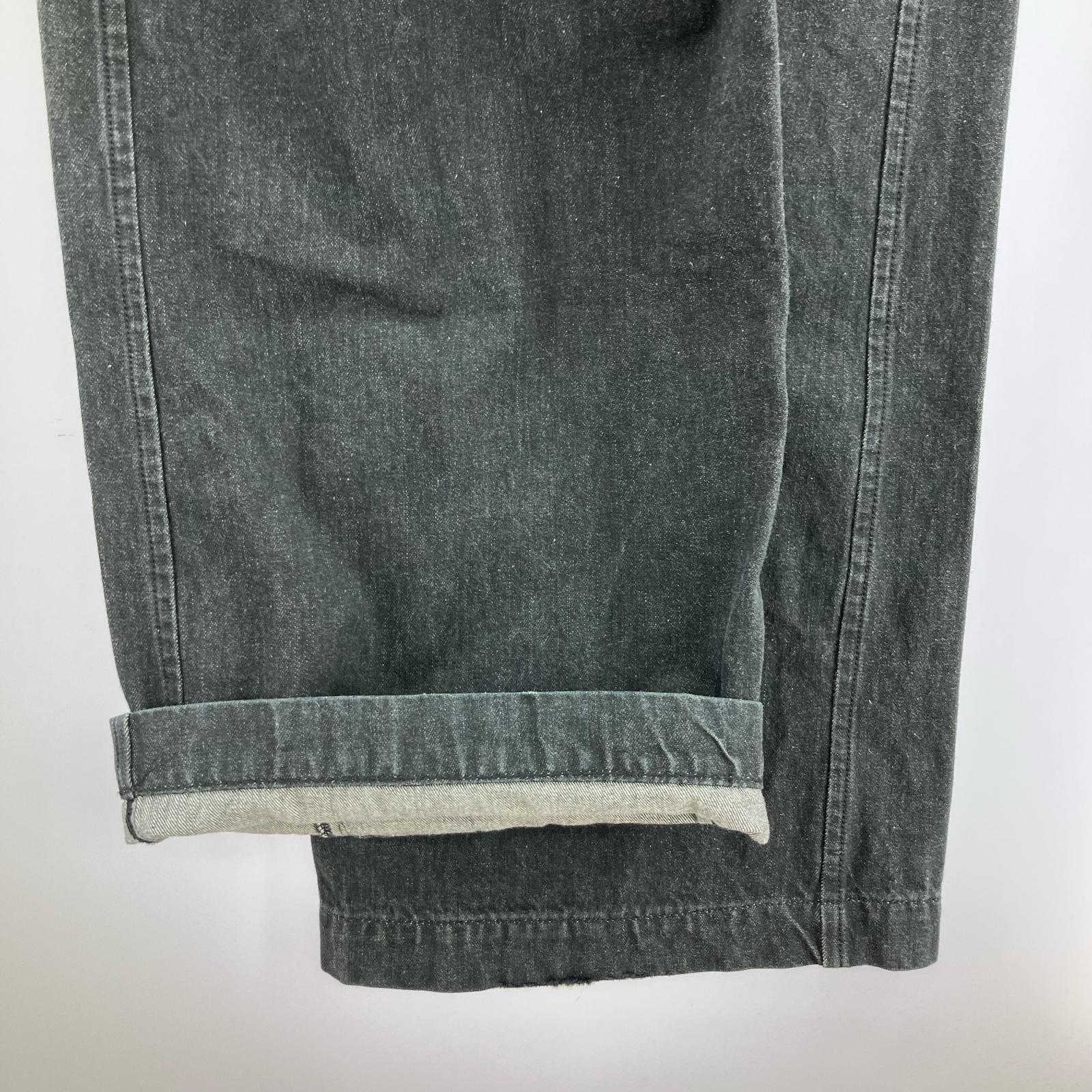 デニムパンツ simple project ワイド ブラック (M) M ブラック