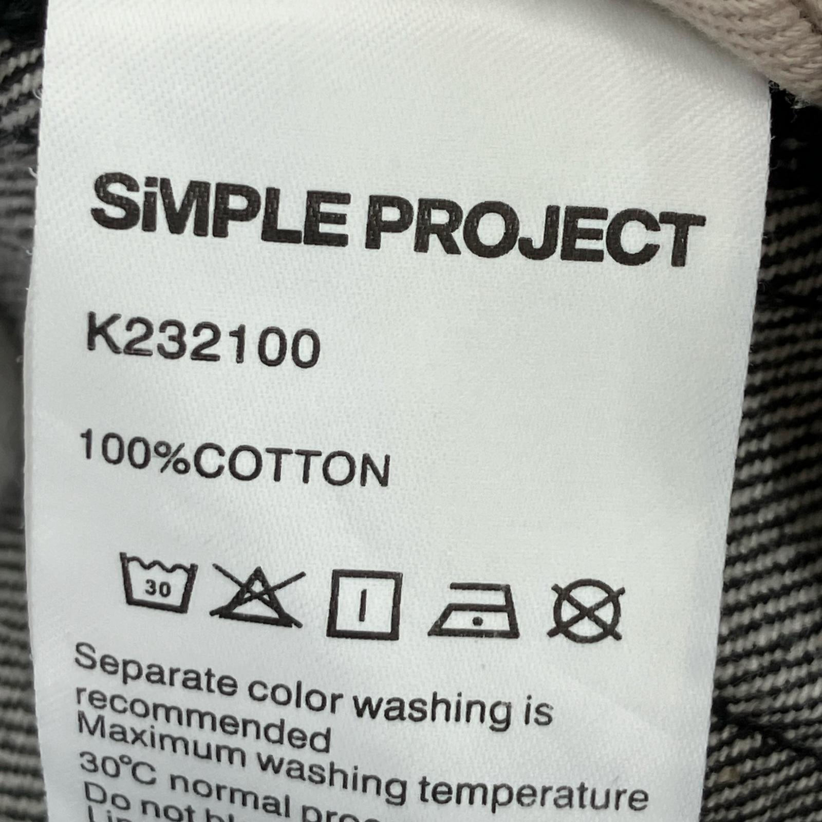 デニムパンツ simple project ワイド ブラック (M) M ブラック