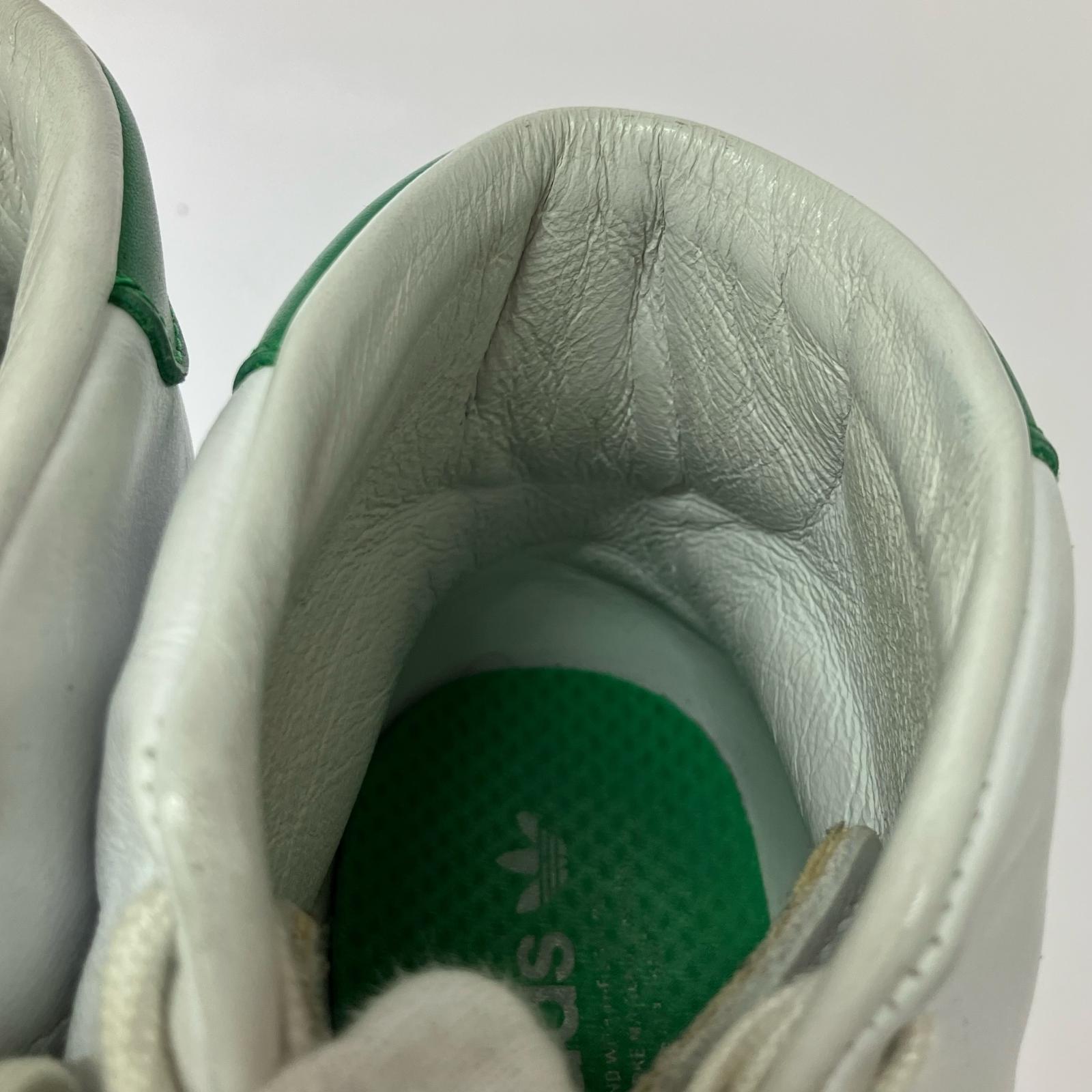 スニーカー STAN SMITH MID RUNNING 白緑 (26.5) 26.5cm (US8 1/2 UK8 EU43) ホワイト