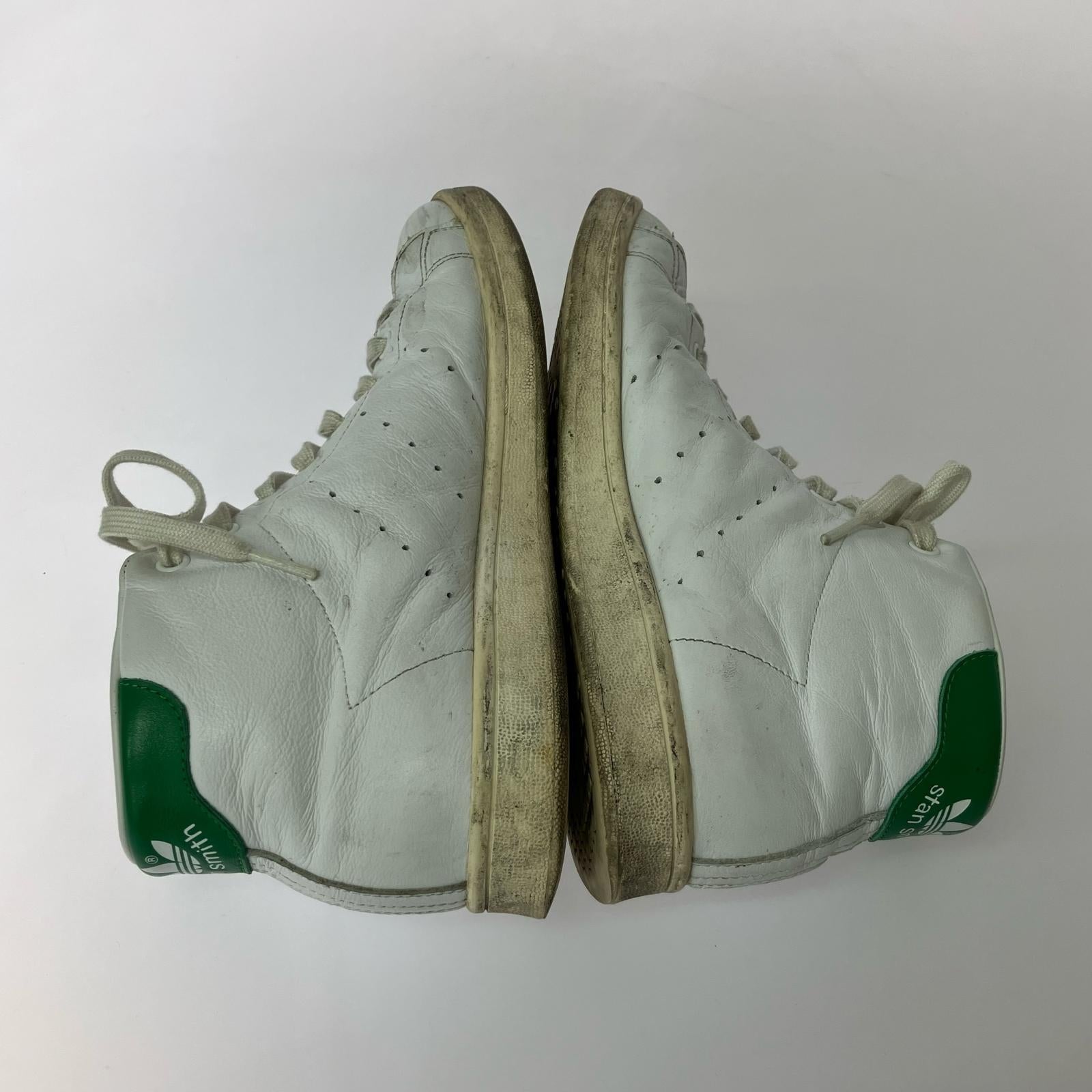 スニーカー STAN SMITH MID RUNNING 白緑 (26.5) 26.5cm (US8 1/2 UK8 EU43) ホワイト