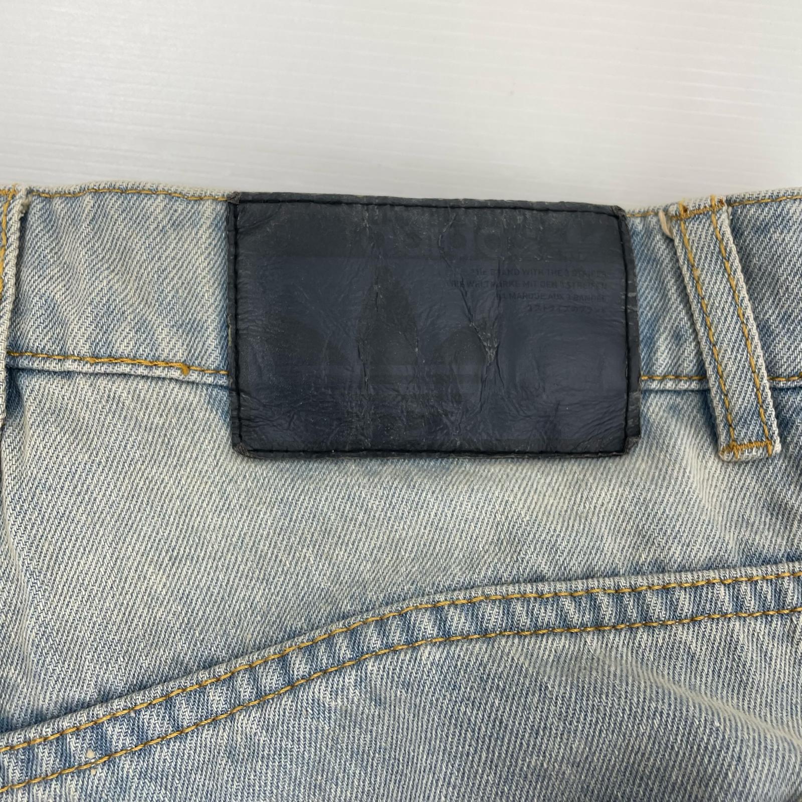 デニムパンツ adidas アディレニウム シーズン3 ジップ ウォッシュド デニム パンツ 27