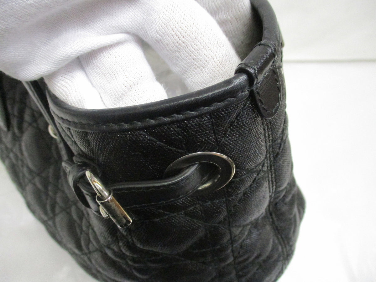 Christian Dior パナレア カナージュ トートバッグ 黒