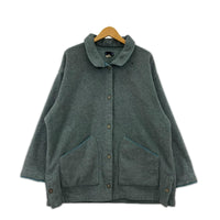 ブルゾン 90s シンチラ シャーリングコート ブルー（L） L