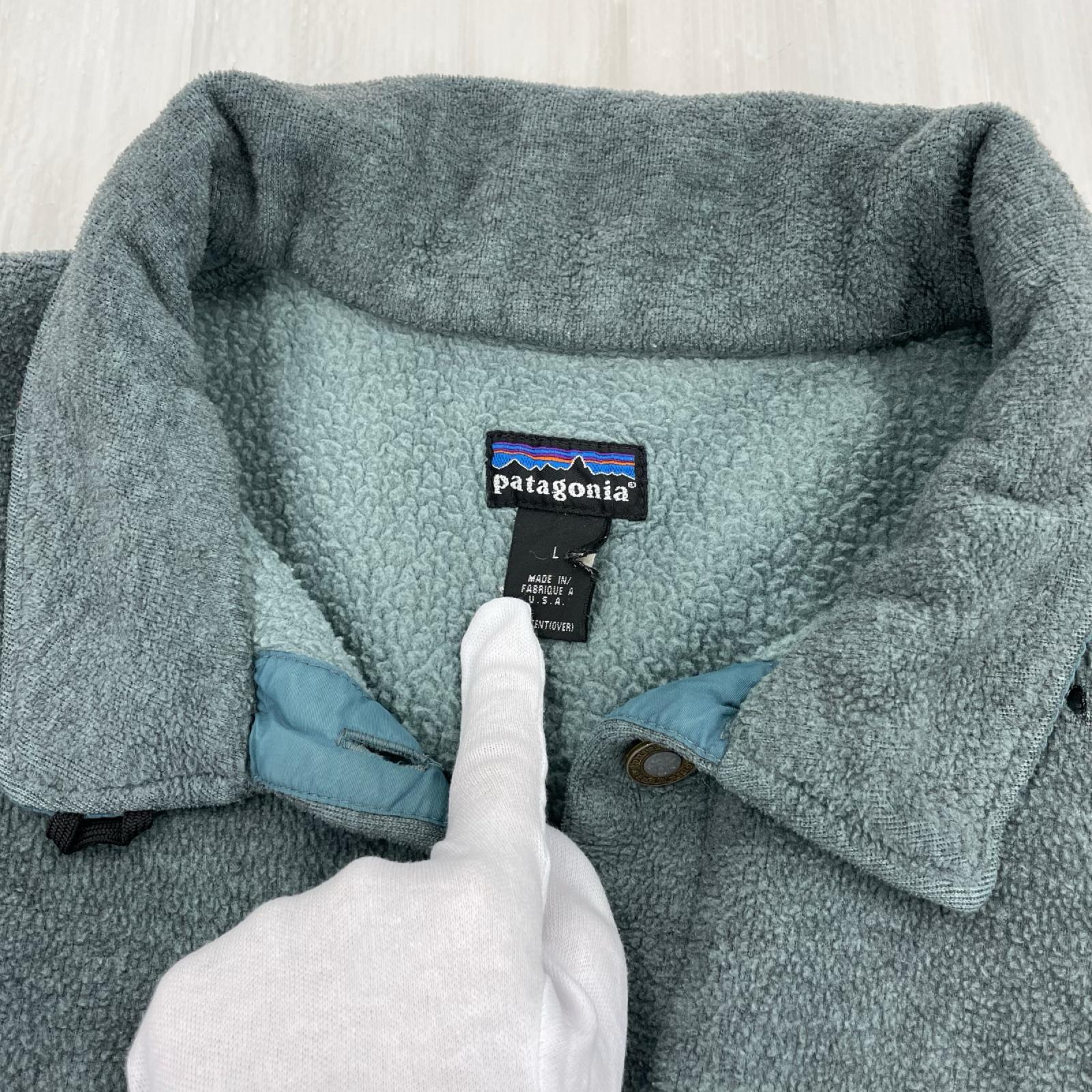 ブルゾン 90s シンチラ シャーリングコート ブルー（L） L