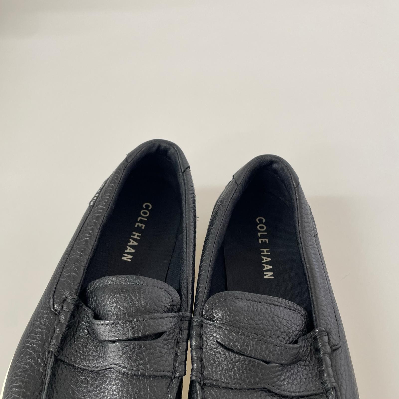 その他靴 COLE HAAN シボ革 コインローファー 26㎝ ブラック ブラック