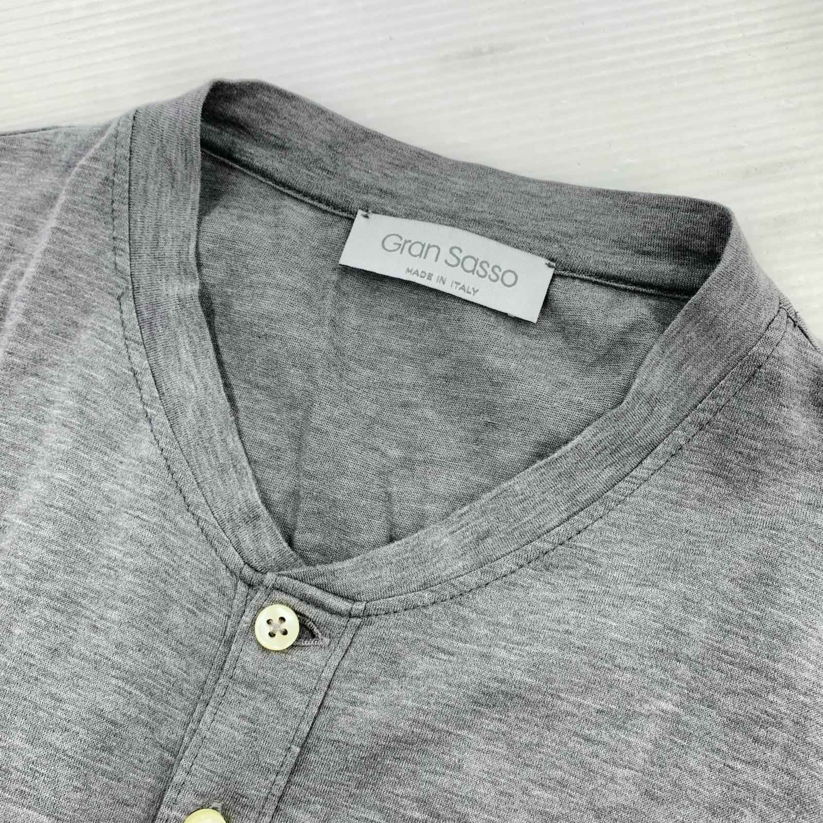 長袖Ｔシャツ GRAN SASSO ヘンリーネック カットソー 46 グレー