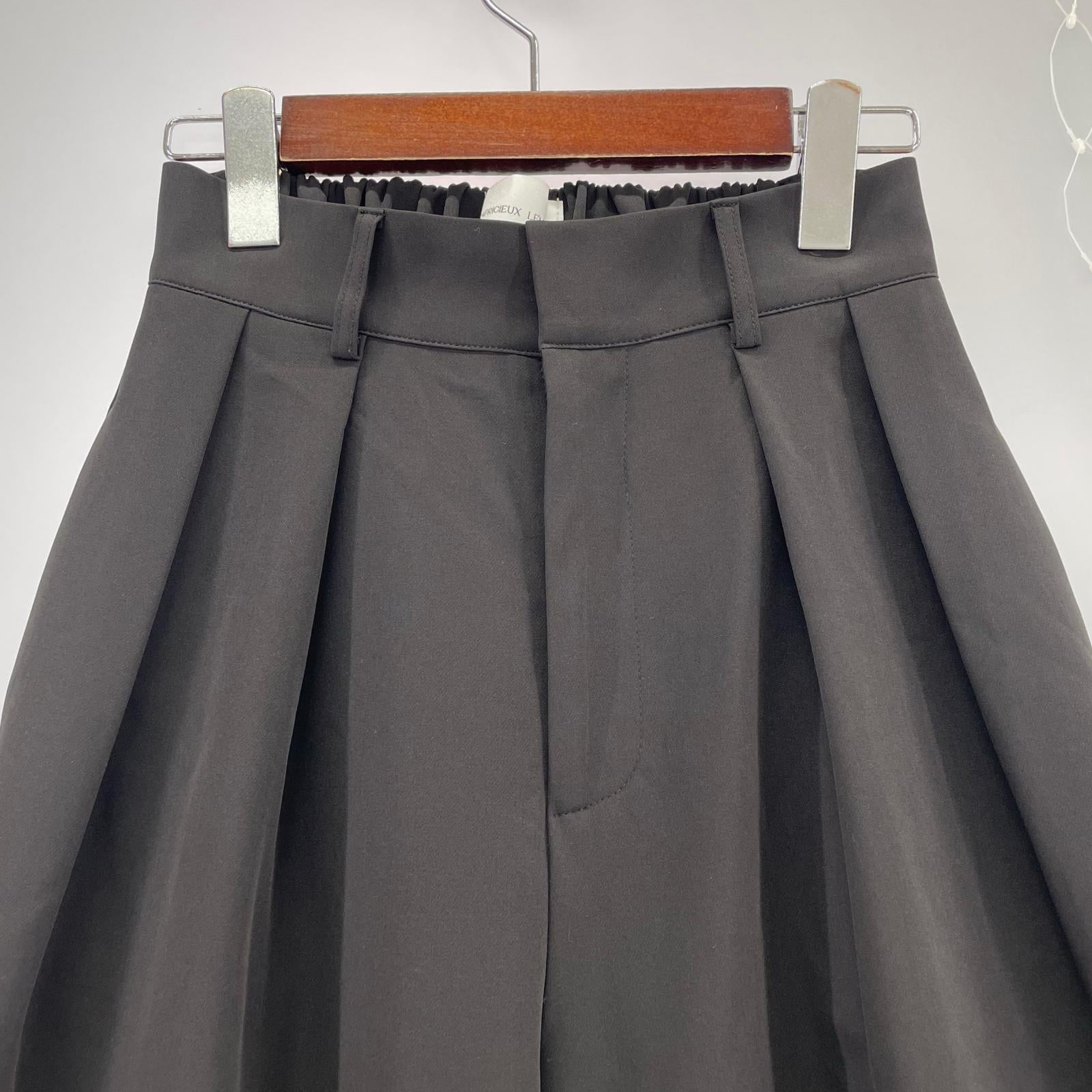 パンツ 2タックワイドパンツ BLK ブラック