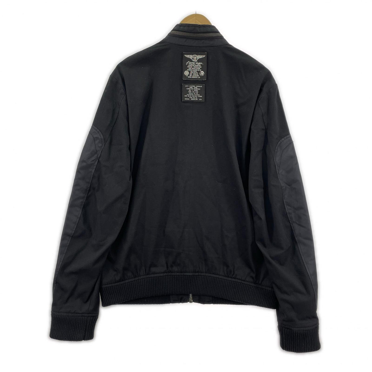 ジャケット ｺｯﾄﾝｼﾞｯﾌﾟｱｯﾌﾟﾌﾞﾙｿﾞﾝ 黒 (L) L ブラック