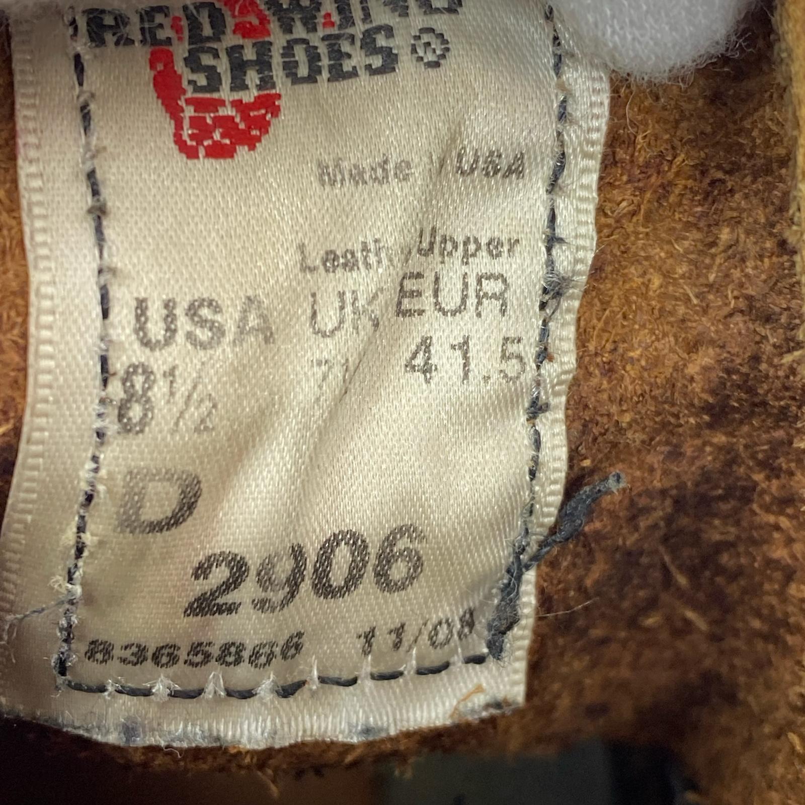 ブーツ 2906 ブーツ 茶 (8H) 26.5cm (US8 1/2 UK8 EU43) ブラウン