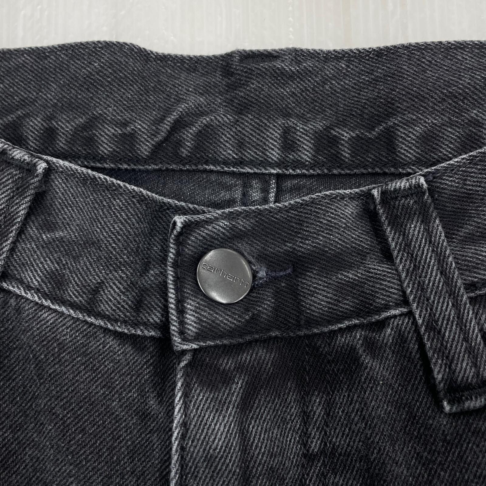 デニムパンツ Carhartt デニム・ジーンズ 30 ブラック