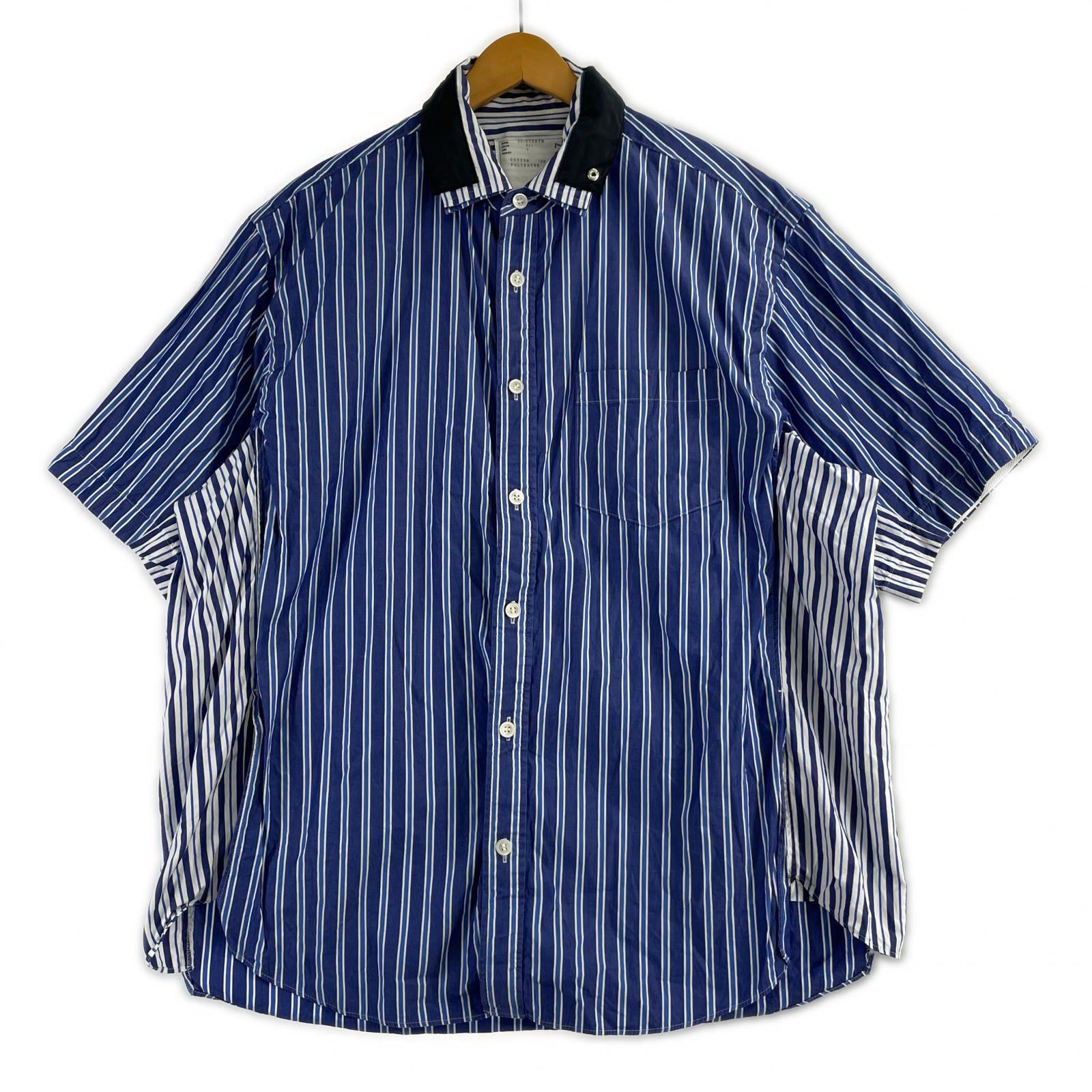 半袖シャツ 20SS SHORT SLEEVE POPLIN SHIRT 3 3 ブルー