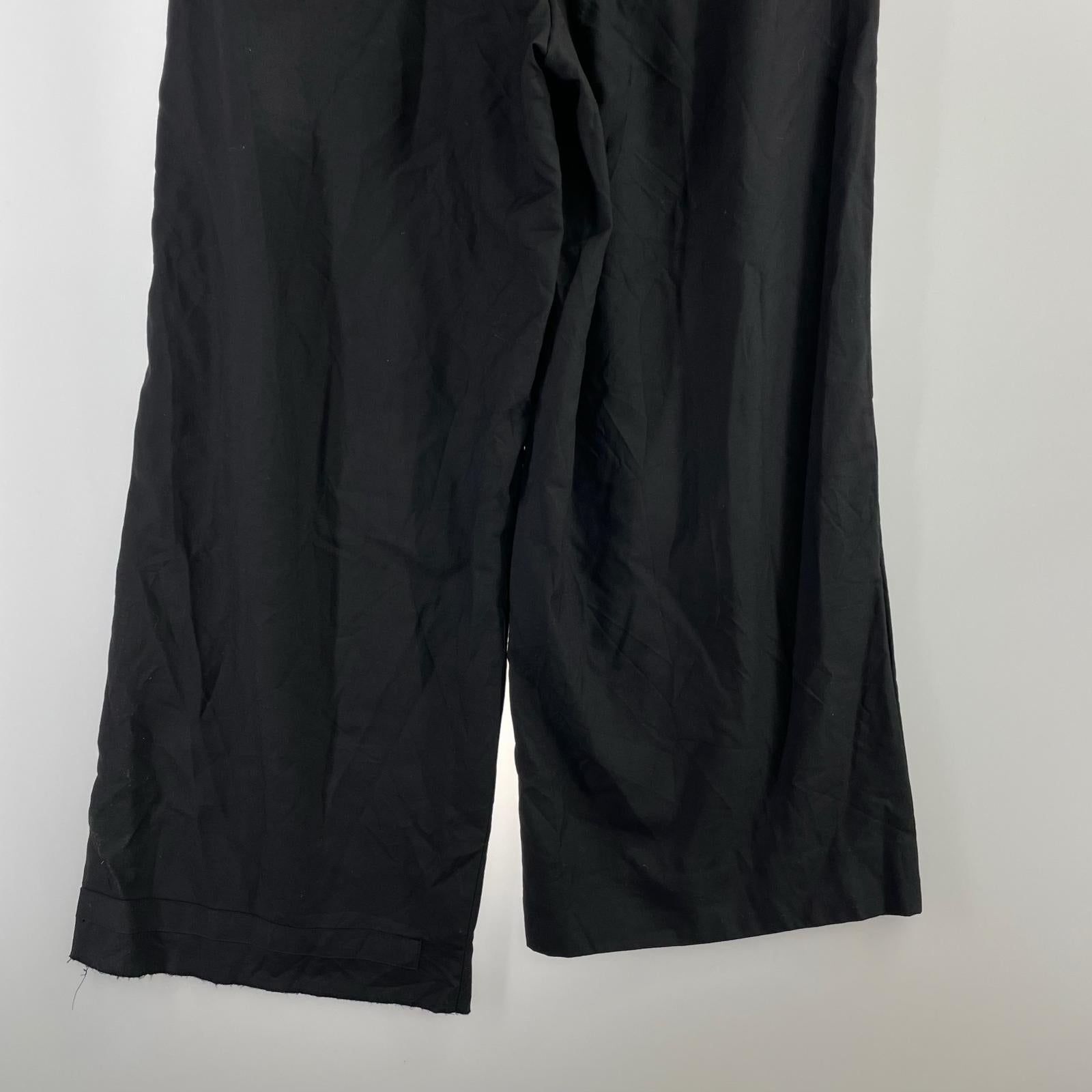 パンツ HOMME 24AW ウールワイドスラックス M M ブラック
