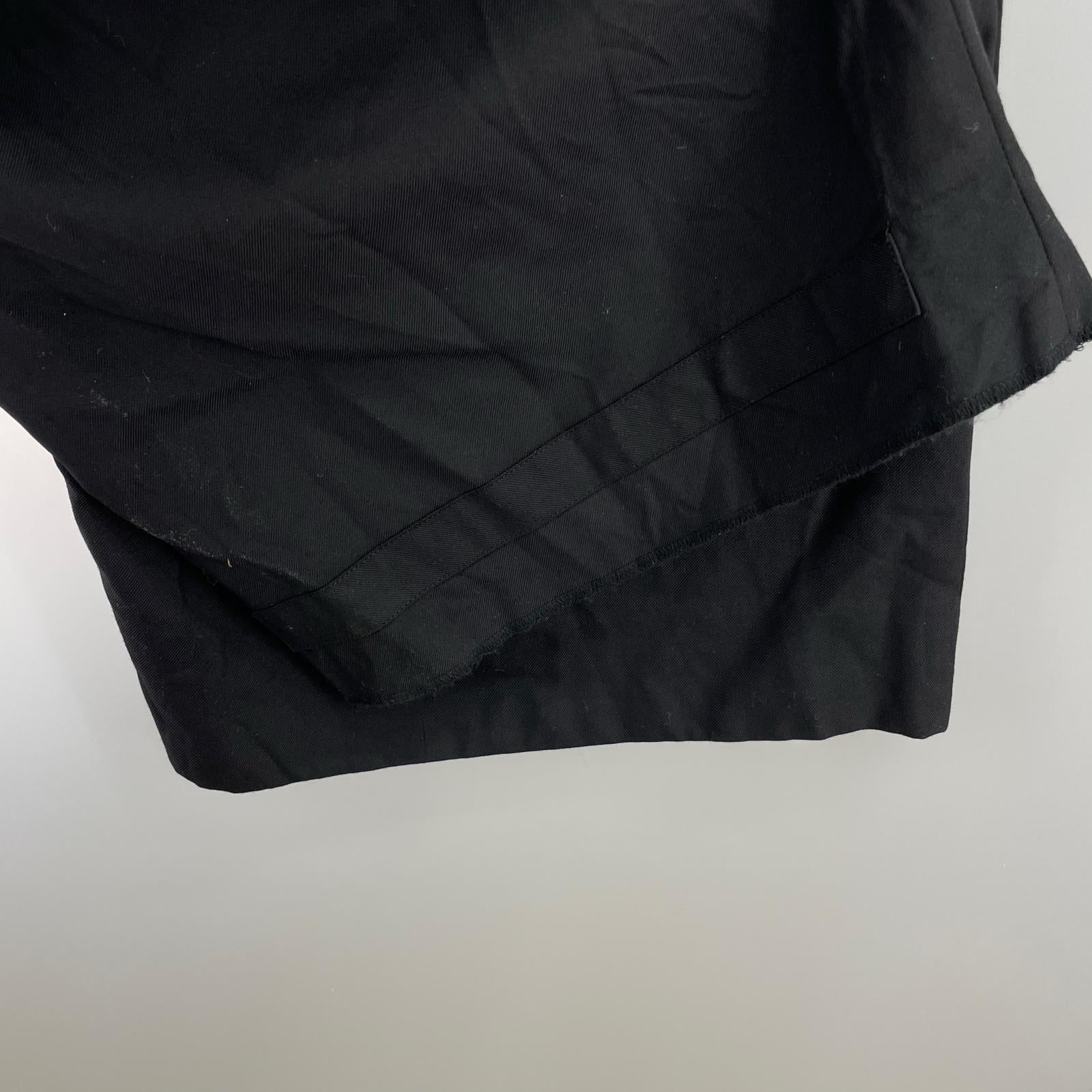 パンツ HOMME 24AW ウールワイドスラックス M M ブラック