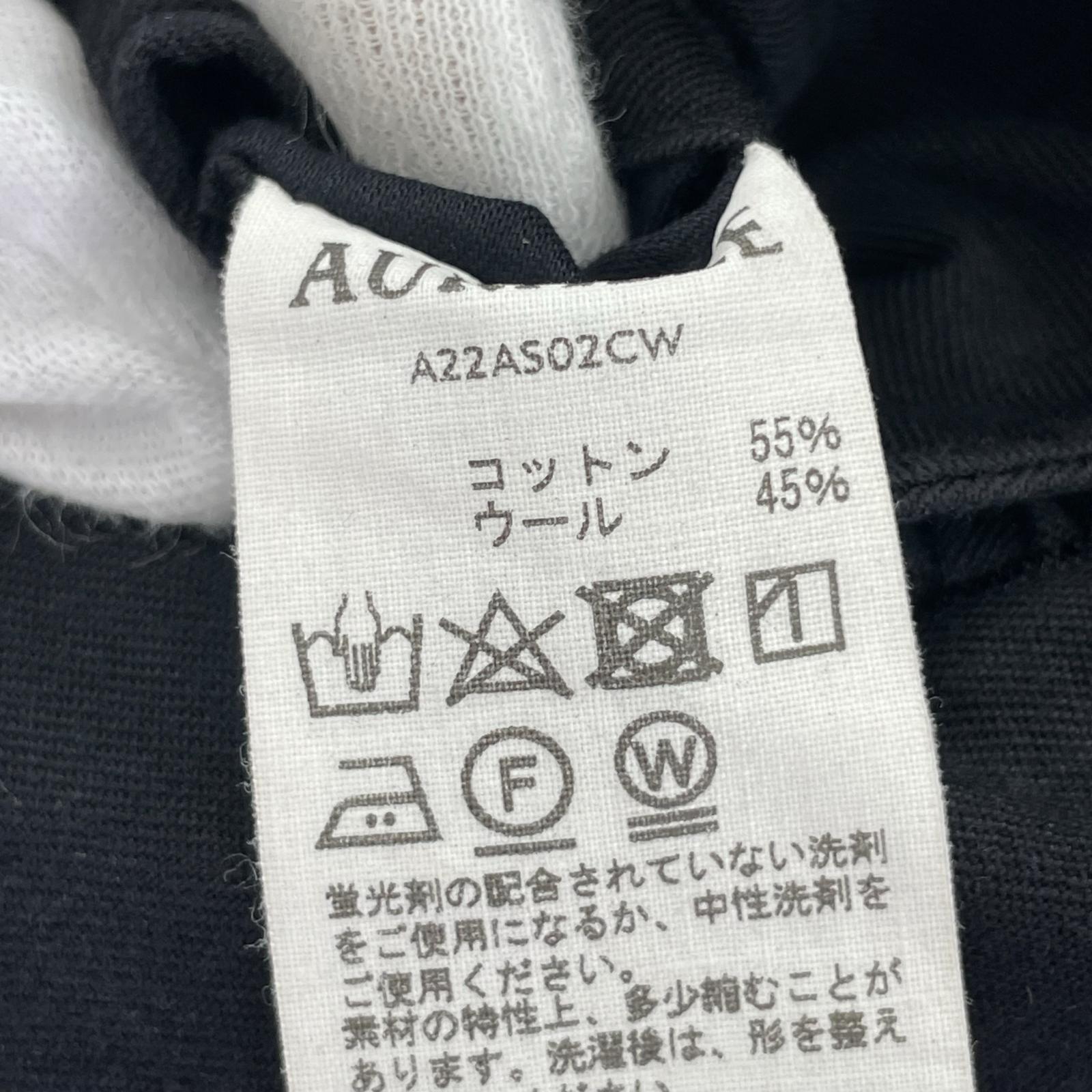 パンツ 22AW SUPER FINE WOOL COTTON 5 ブラック