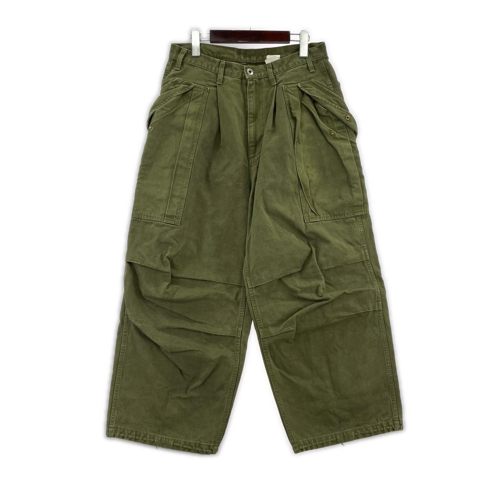パンツ Gurank CH cargo pants グランク カーゴ オリーブ 32