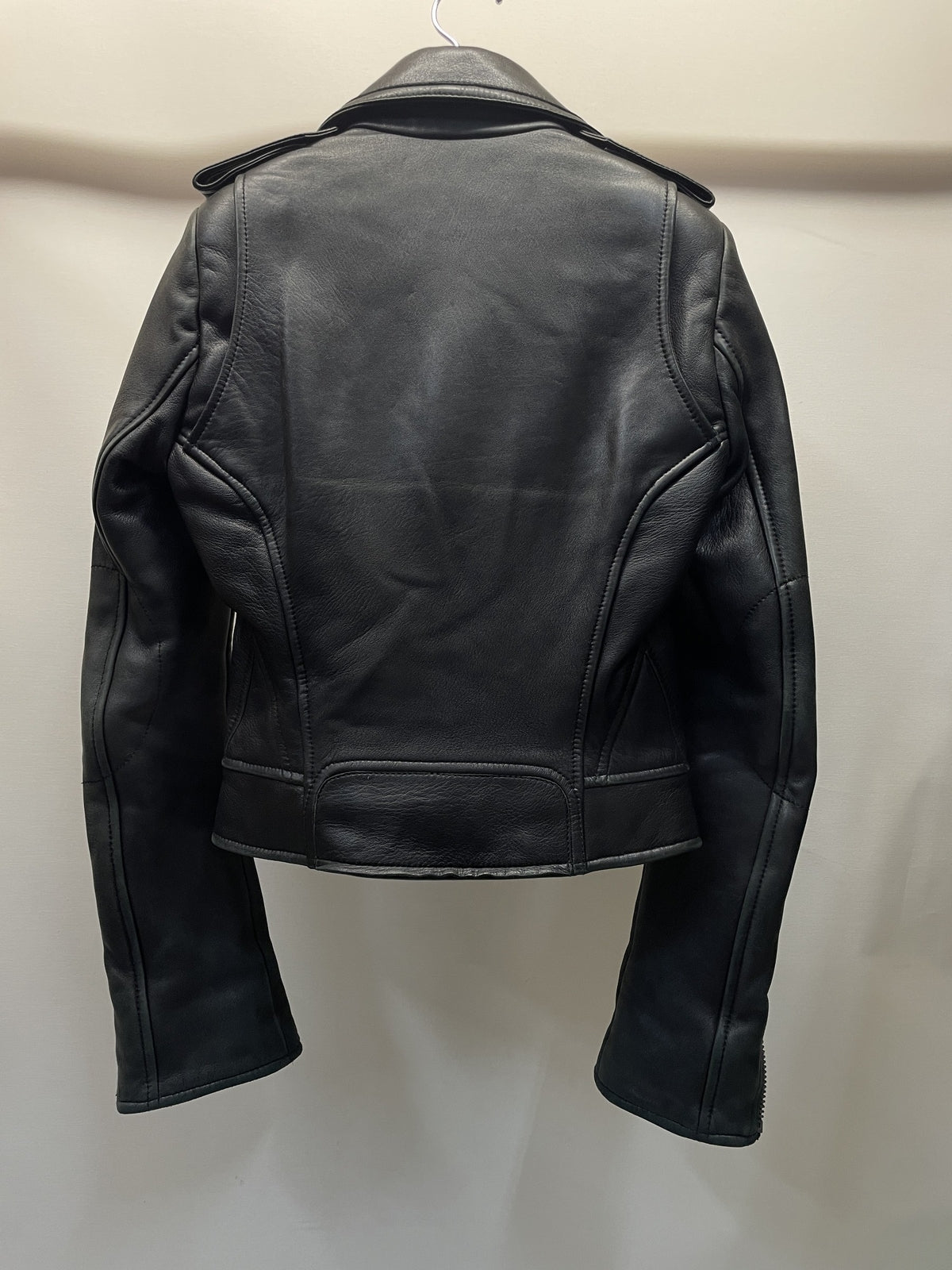 BALENCIAGA ニコラ期 ラムレザー ダブルライダース 36 黒 180174
