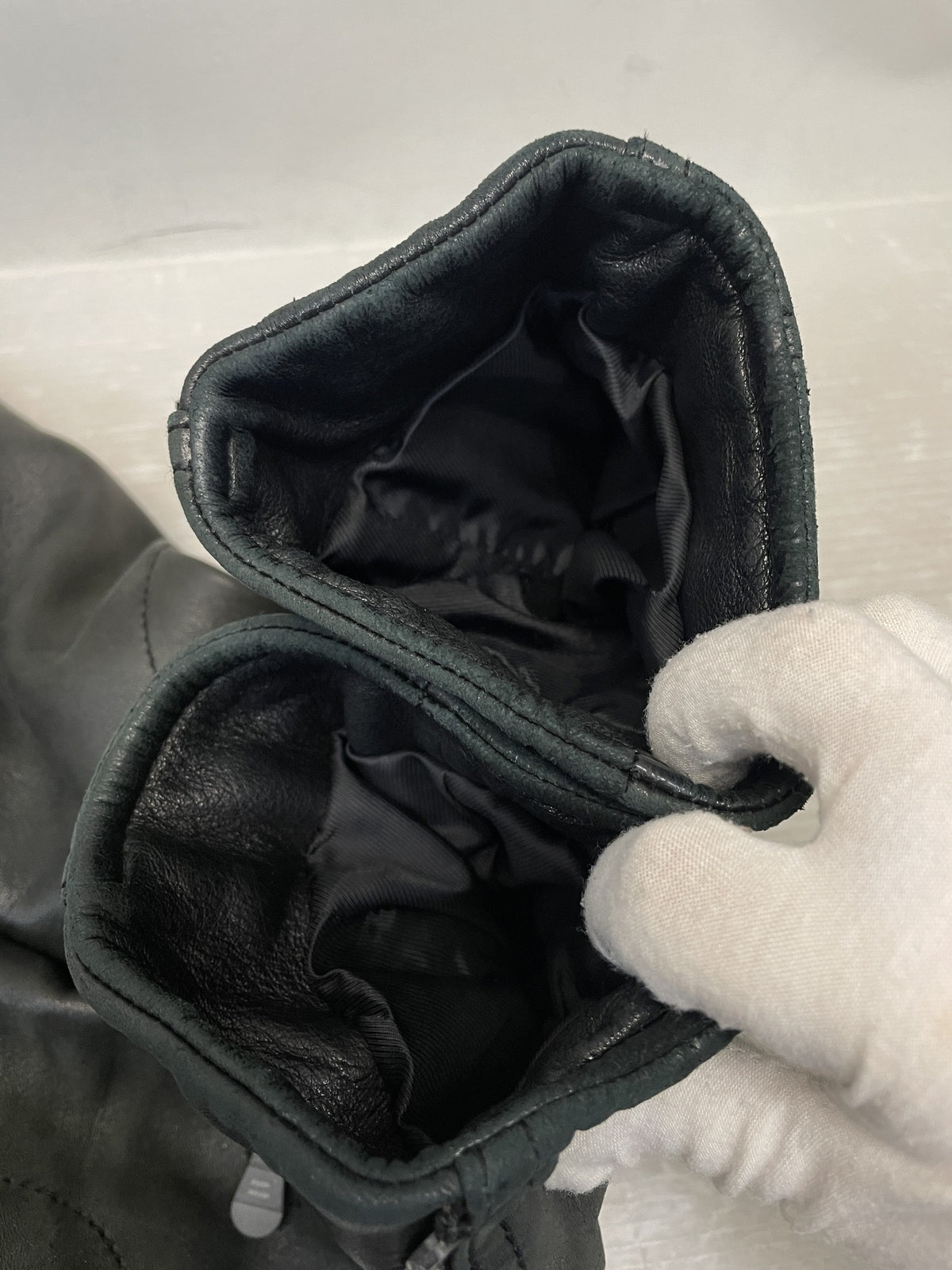 BALENCIAGA ニコラ期 ラムレザー ダブルライダース 36 黒 180174