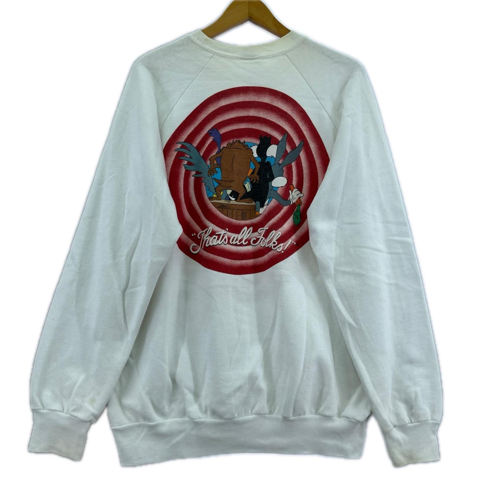 スウェット 90s LOONEY TUNES 白（XL） ホワイト