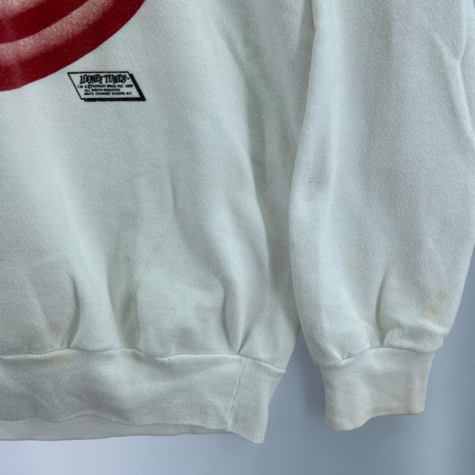 スウェット 90s LOONEY TUNES 白（XL） ホワイト
