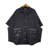 半袖シャツ Suit Fabric Shirt 黒 M M ブラック