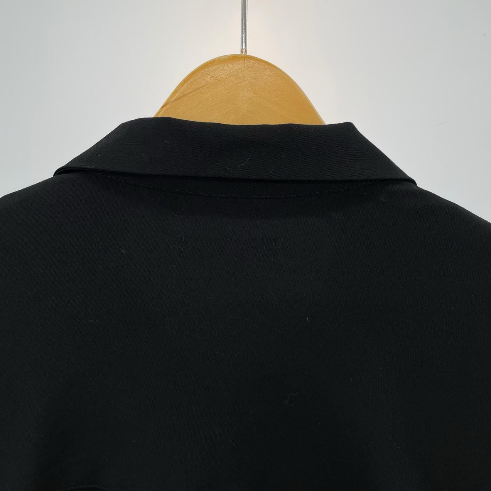 半袖シャツ Suit Fabric Shirt 黒 M M ブラック