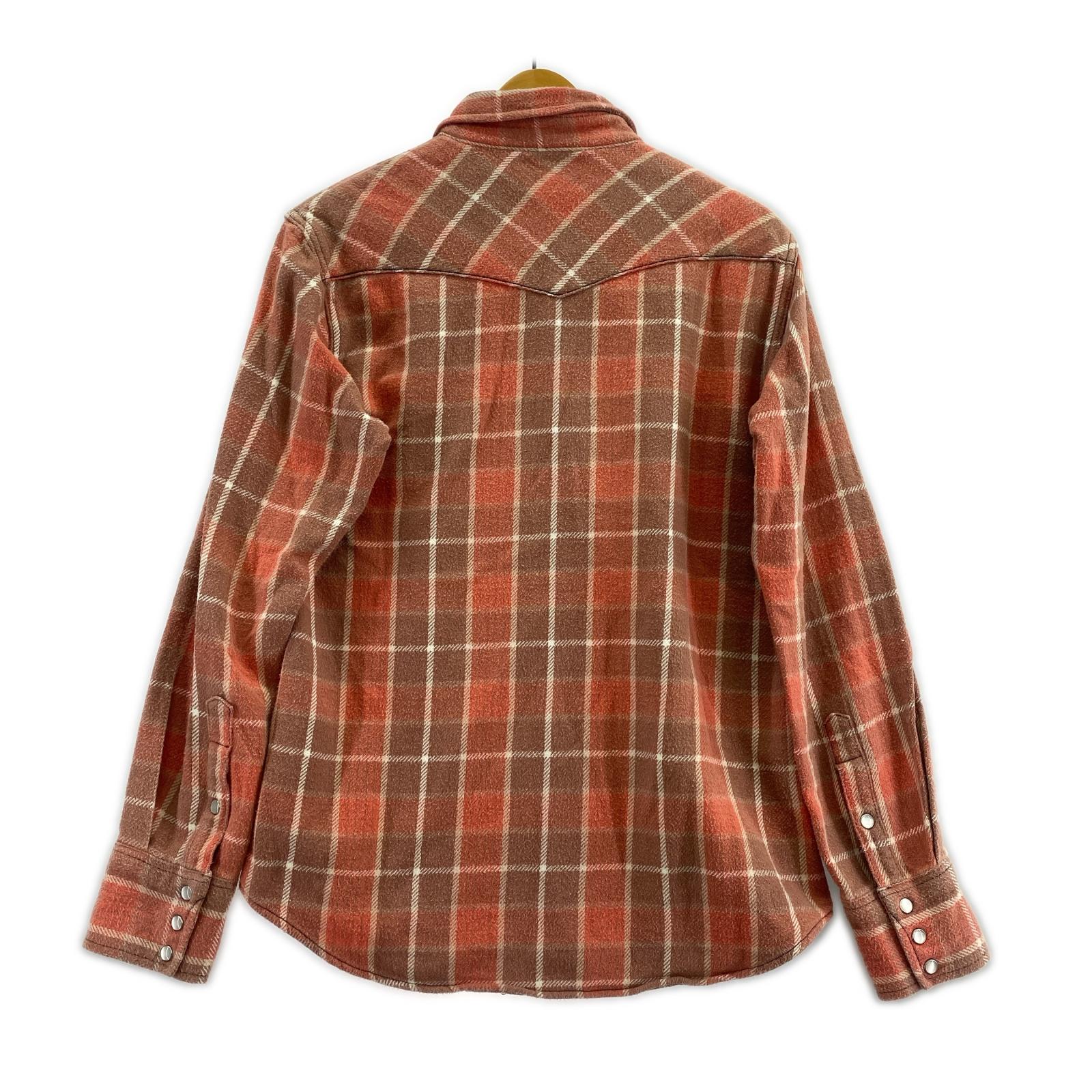 長袖シャツ 70S~ Wrangler ウエスタンシャツ チェック ピンク (M) M