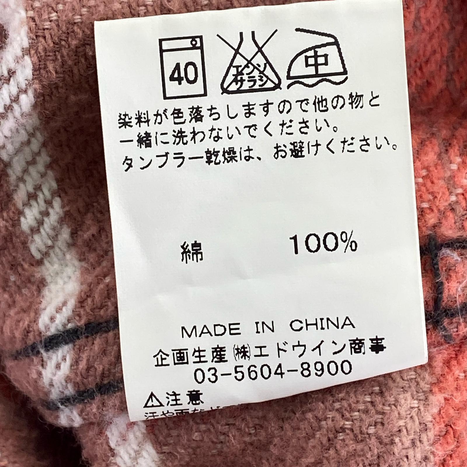 長袖シャツ 70S~ Wrangler ウエスタンシャツ チェック ピンク (M) M