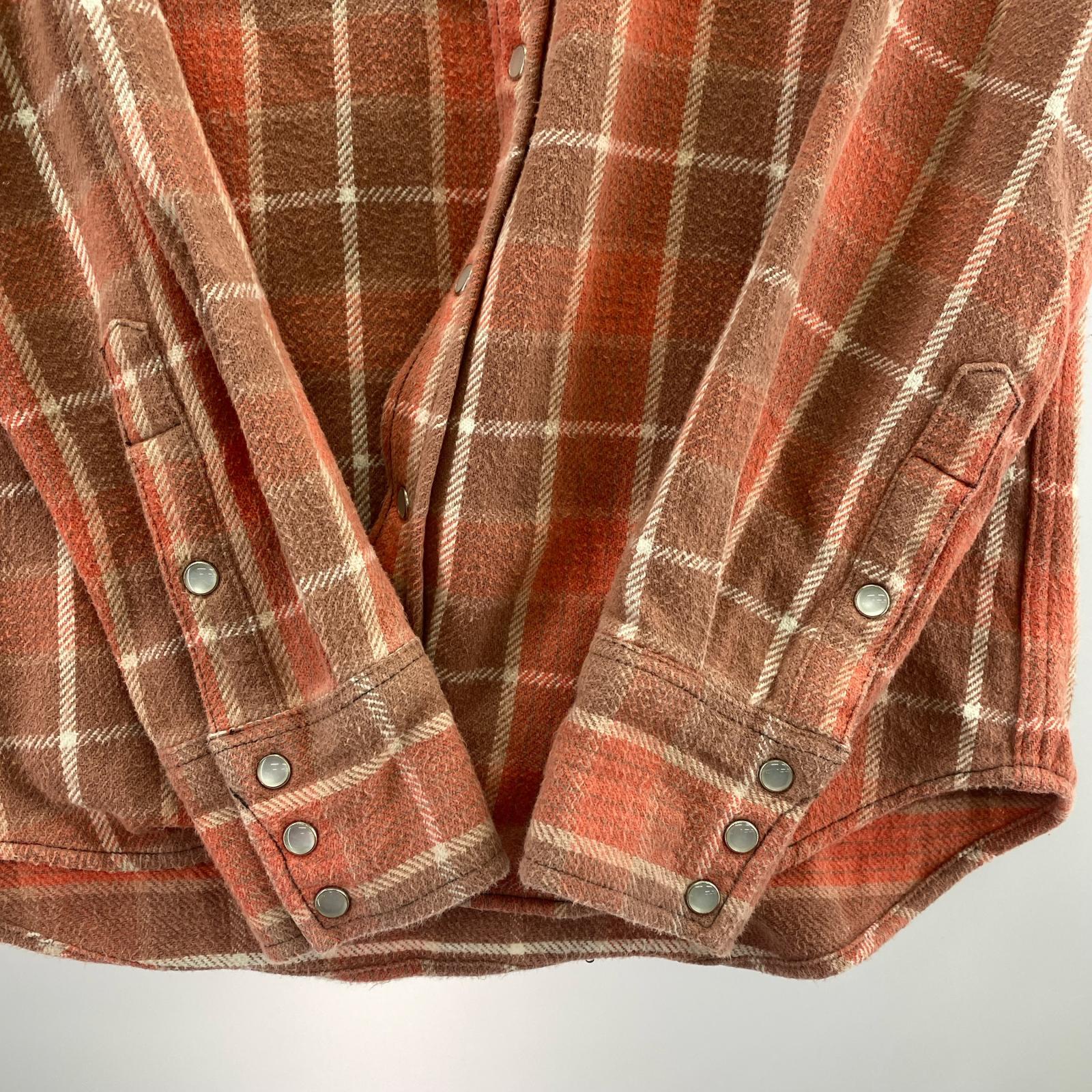 長袖シャツ 70S~ Wrangler ウエスタンシャツ チェック ピンク (M) M