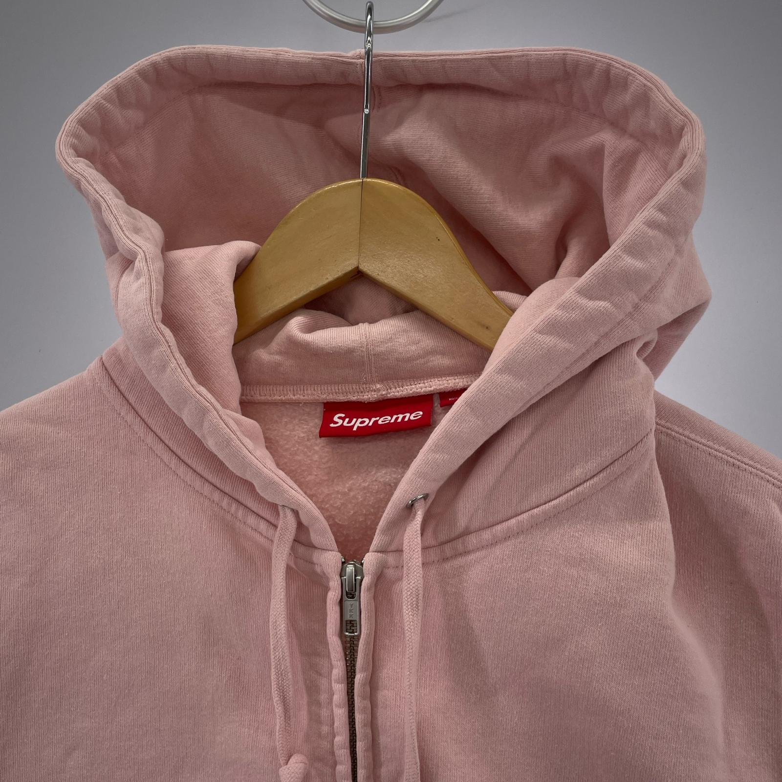 パーカー Small Box Zip Up Hooded Sweatshirt(L) L ピンク
